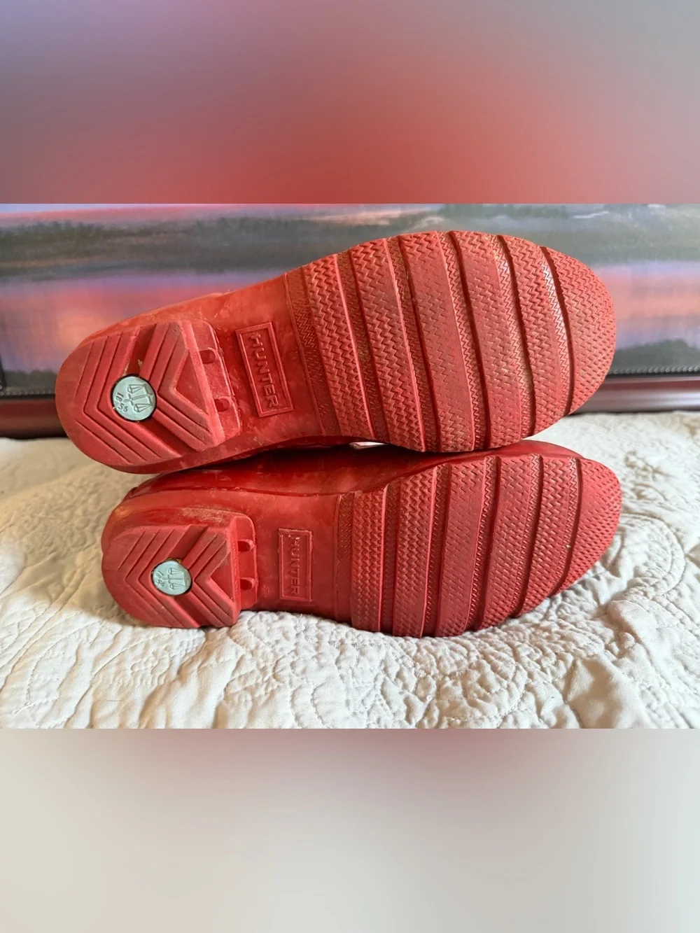Women's Red Hunter Rain Boots